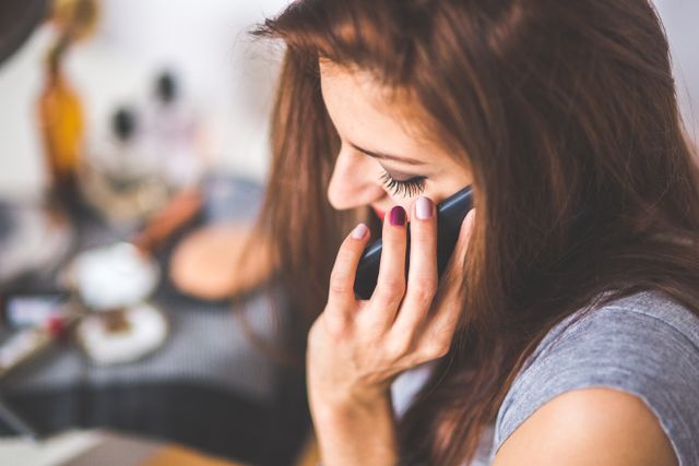 a person on a phone call