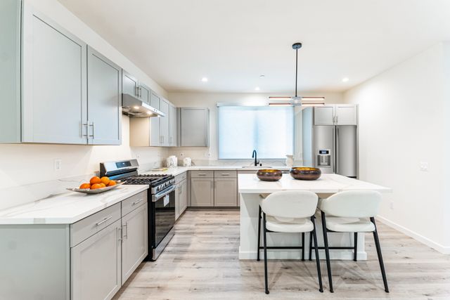 contemporary kitchen with minimalist style and luxury features