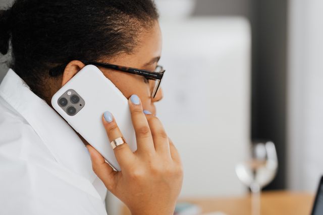 person making a phone call
